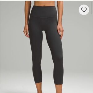 Graphite gray cropped lululemon align legging 23”